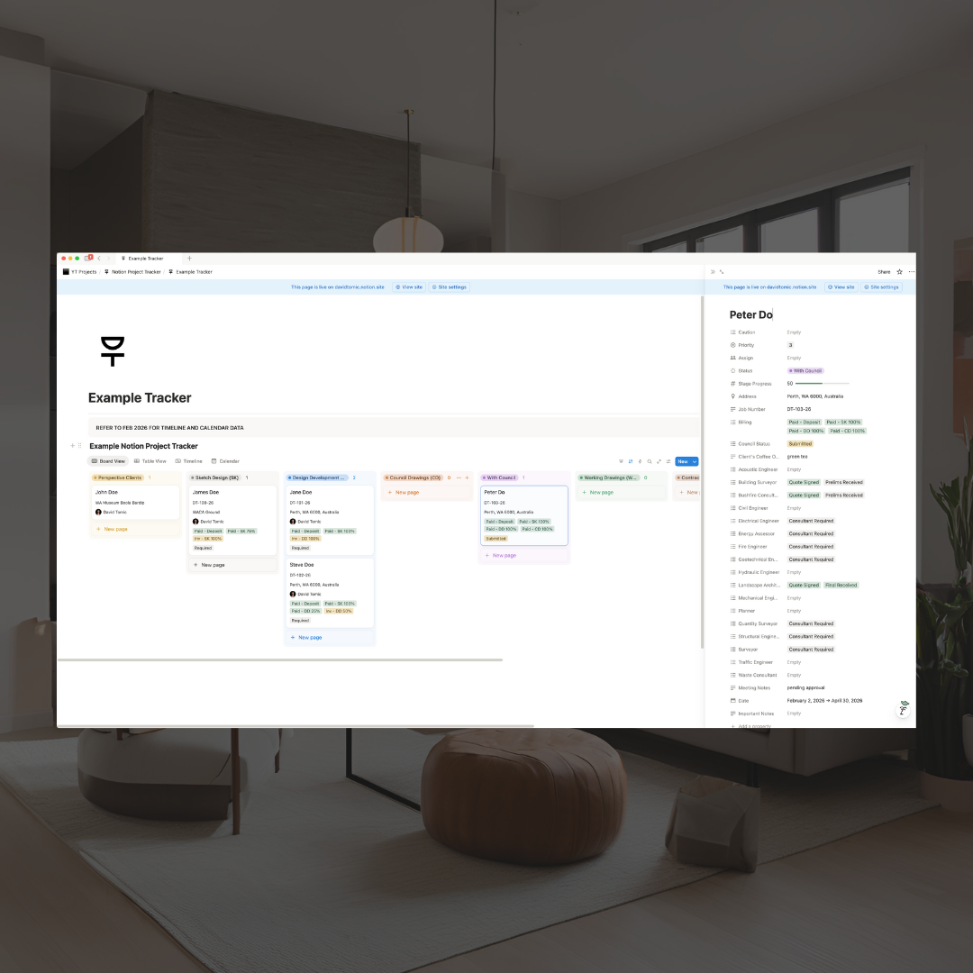 Notion Project Tracker